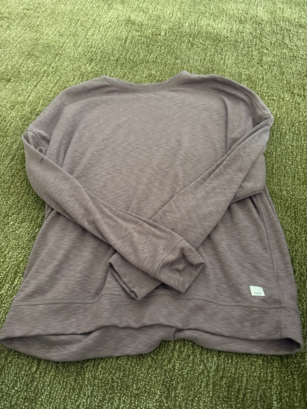Cozy Taupe Long-Sleeve Pullover oversized fit